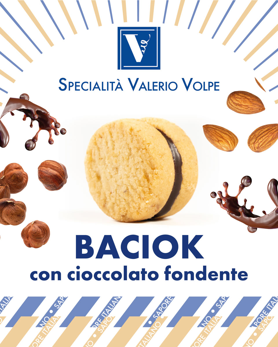 Baci Dark — Versione all'extra fondente dei nostri Baci di Dama. Frolla alla nocciola piemon
